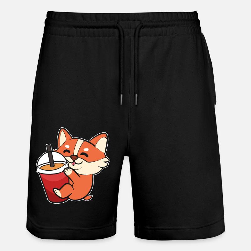 Corgi - Stanley/Stella Unisex Bio Joggingshorts Trainer  - Schwarz