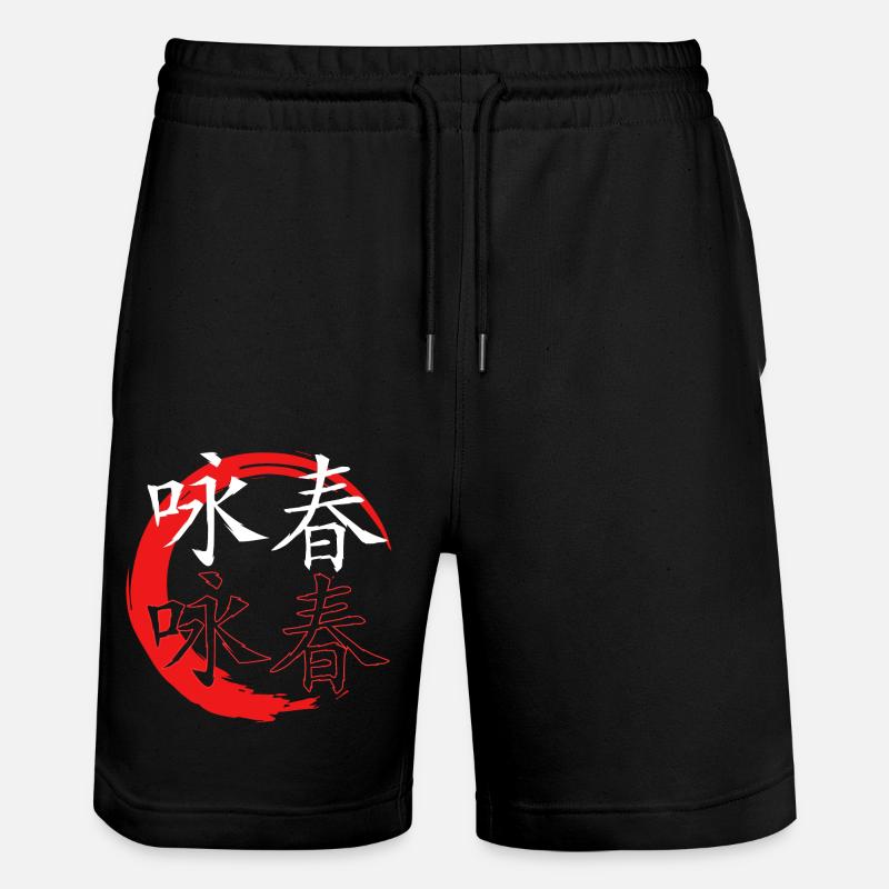Wing Chun - Stanley/Stella Unisex Bio Joggingshorts Trainer  - Schwarz
