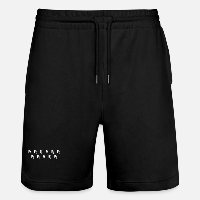 proper raver 2 - Stanley/Stella Unisex Bio Joggingshorts Trainer  - Schwarz