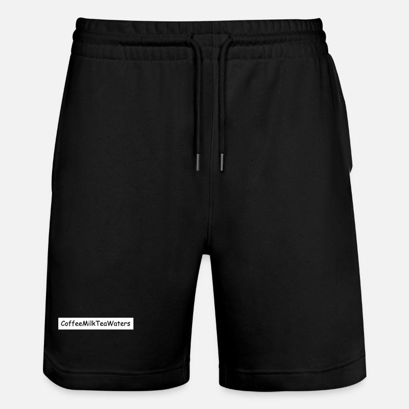 KaffeeMilchTeeWasser - Stanley/Stella Unisex Bio Joggingshorts Trainer - Schwarz