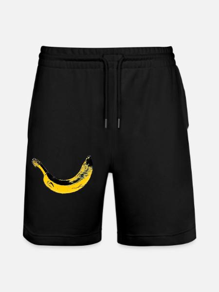 Banane - Short de jogging bio TRAINER Stanley/Stella unisexe - noir