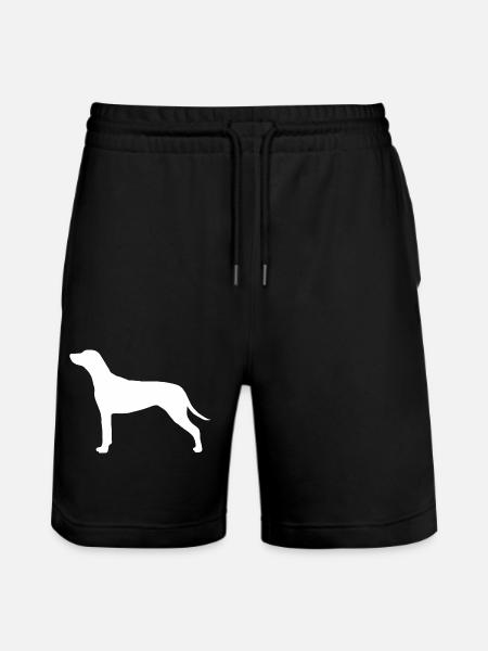 Rhodesian Ridgeback Silhouette - Stanley/Stella Unisex Bio Joggingshorts Trainer - Schwarz