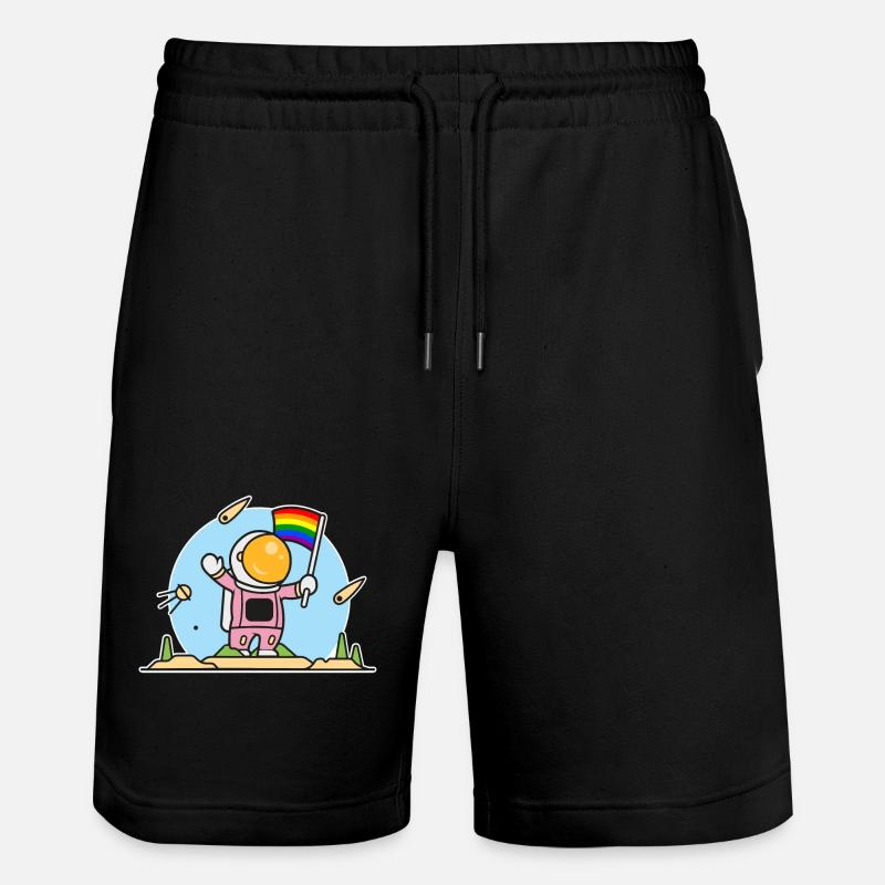 Astronaute gay - Short de jogging bio TRAINER Stanley/Stella unisexe - noir