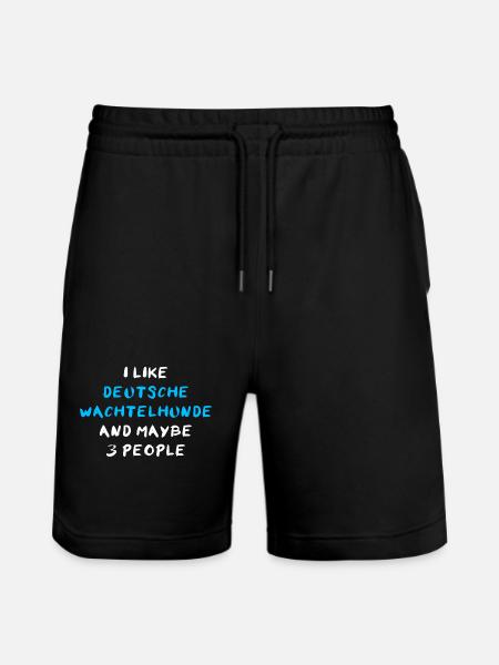 German Quail Dog - Stanley/Stella Trainer Unisex Organic Jogging Shorts - black