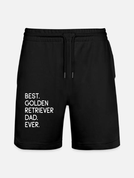 Golden Retriever - Stanley/Stella Trainer Unisex Organic Jogging Shorts - black