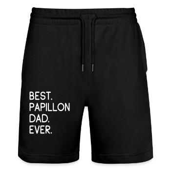 Papillon - Stanley/Stella Unisex Bio Joggingshorts Trainer  - Schwarz - Vorne - Nik (191cm) & Marisol (170cm)