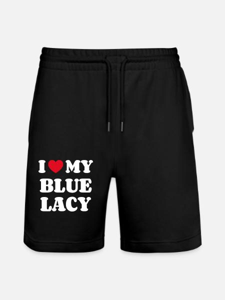 I Love My Blue Lacy - Stanley/Stella Unisex Bio Joggingshorts Trainer  - Schwarz