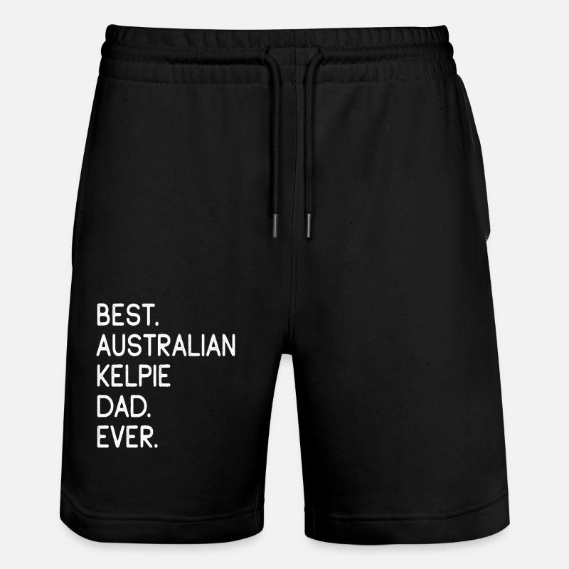 Australian Kelpie Australischer Kelpie - Stanley/Stella Trainer Unisex Organic Jogging Shorts - black