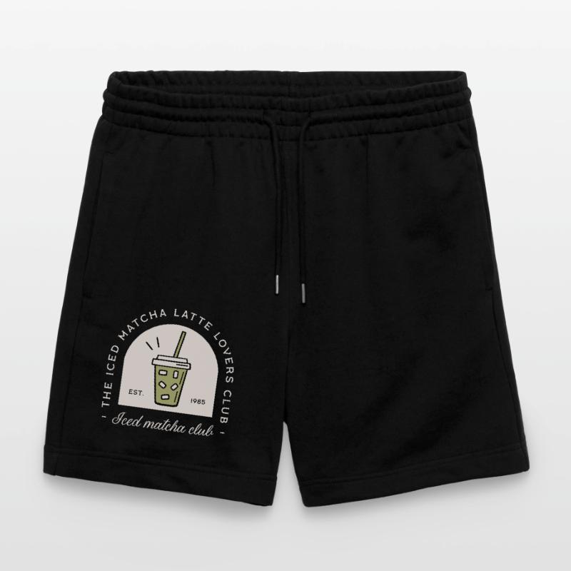Iced Matcha Latte japanisches Getränk Humor Stanley/Stella Unisex Bio Joggingshorts Trainer 