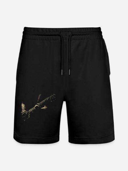 Guitarist - Stanley/Stella Trainer Unisex Organic Jogging Shorts - black