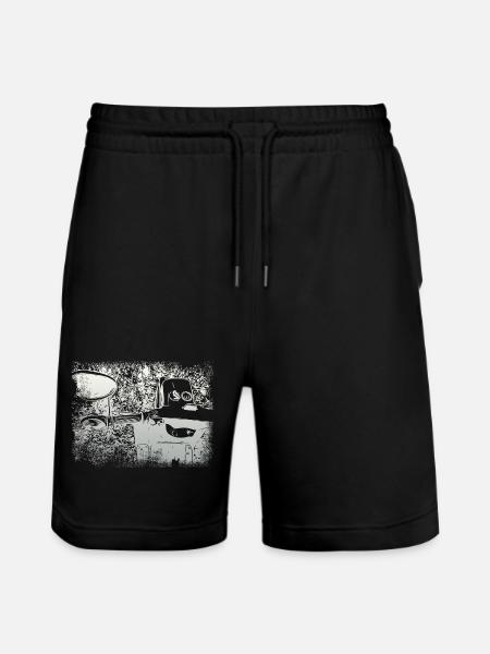Simson Swallow KR51 - Stanley/Stella Trainer Unisex Organic Jogging Shorts - black