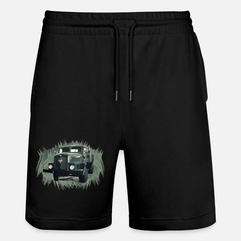 Camion à plateau IFA H6 - Short de jogging bio TRAINER Stanley/Stella unisexe - noir
