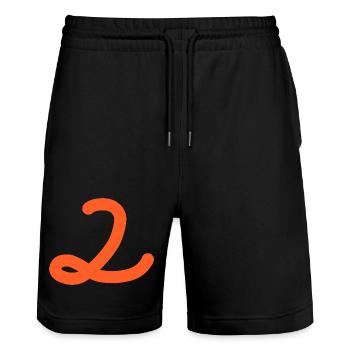 2 Numéro deux - Short de jogging bio TRAINER Stanley/Stella unisexe - noir - Devant - Nik (191cm) & Marisol (170cm)