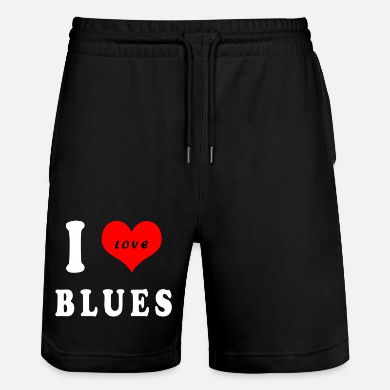 J'adore le blues - Short de jogging bio TRAINER Stanley/Stella unisexe - noir