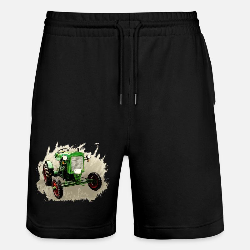 Deutz F1M 414 Bauernschlepper - Stanley/Stella Unisex Bio Joggingshorts Trainer - Schwarz