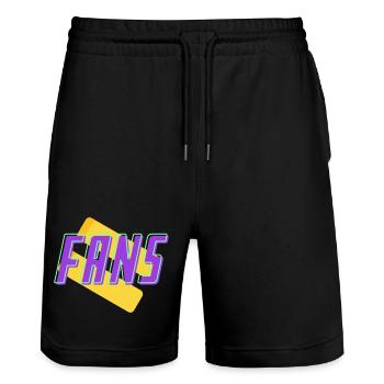 fans - Short de jogging bio TRAINER Stanley/Stella unisexe - noir - Devant - Nik (191cm) & Marisol (170cm)