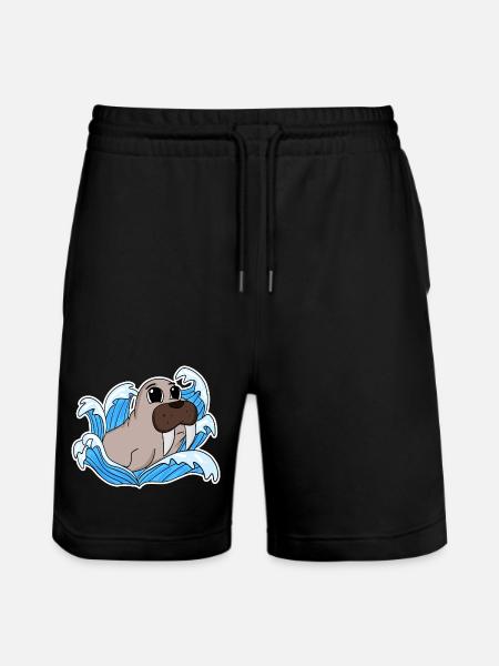 Sceau de morse - Short de jogging bio TRAINER Stanley/Stella unisexe - noir