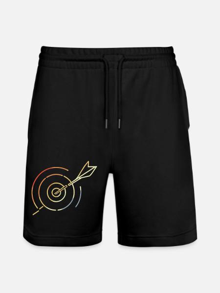 Archery Target - Stanley/Stella Trainer Unisex Organic Jogging Shorts - black