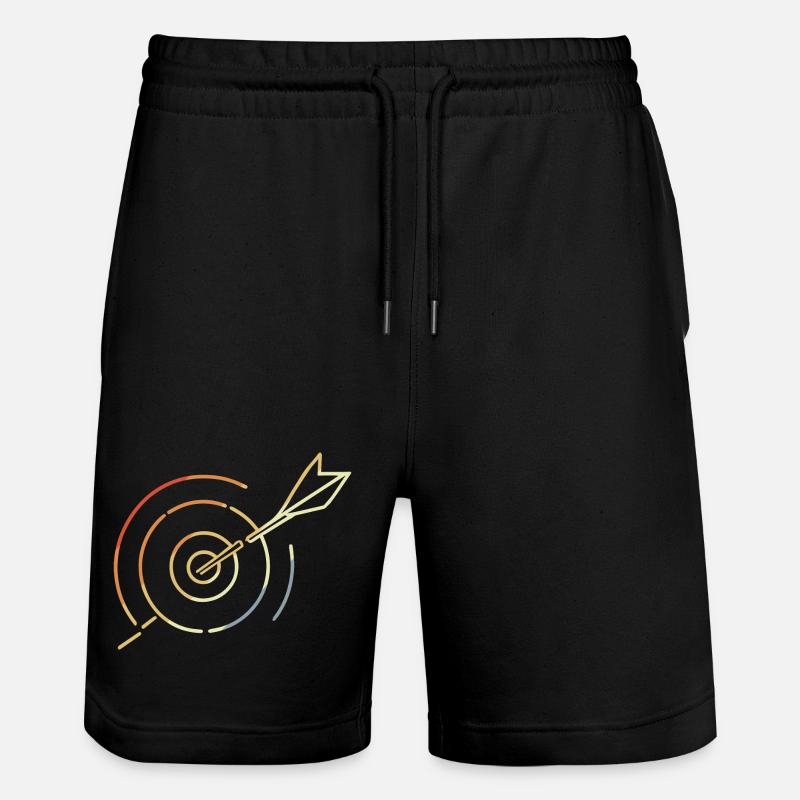 Archery Target - Stanley/Stella Trainer Unisex Organic Jogging Shorts - black