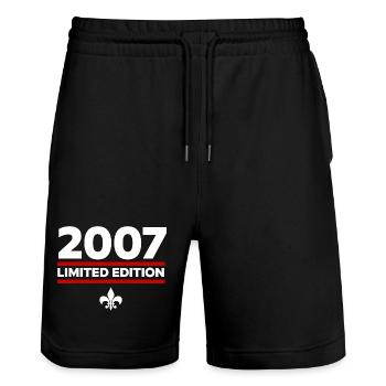 2007 Limited Edition - Stanley/Stella Unisex Bio Joggingshorts Trainer  - Schwarz - Vorne - Nik (191cm) & Marisol (170cm)