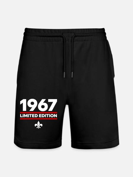 Édition limitée de 1967 - Short de jogging bio TRAINER Stanley/Stella unisexe - noir
