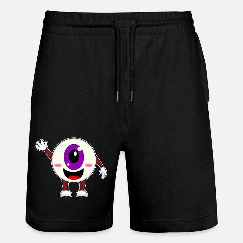 Globe oculaire Halloween - Short de jogging bio TRAINER Stanley/Stella unisexe - noir