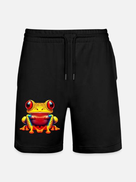 Frog - Stanley/Stella Trainer Unisex Organic Jogging Shorts - black