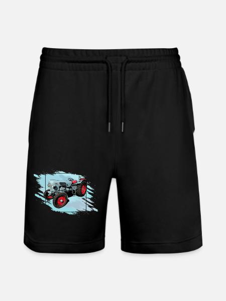 The Tiger EM 235 - Stanley/Stella Trainer Unisex Organic Jogging Shorts - black