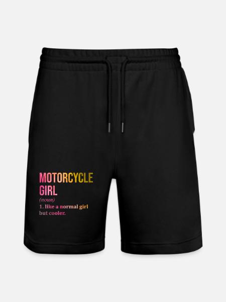 Motorrad - Stanley/Stella Unisex Bio Joggingshorts Trainer - Schwarz