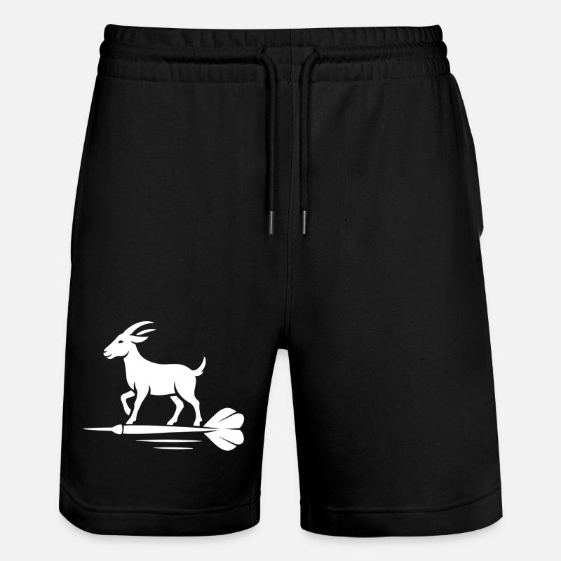 Bock auf Dart - Stanley/Stella Unisex Bio Joggingshorts Trainer  - Schwarz