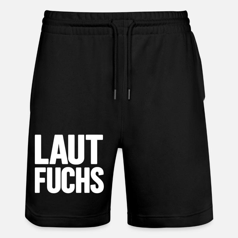 LAUTFUCHS - Stanley/Stella Unisex Bio Joggingshorts Trainer  - Schwarz