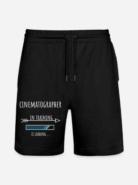 Gift Profession Training Cameraman - Stanley/Stella Trainer Unisex Organic Jogging Shorts - black