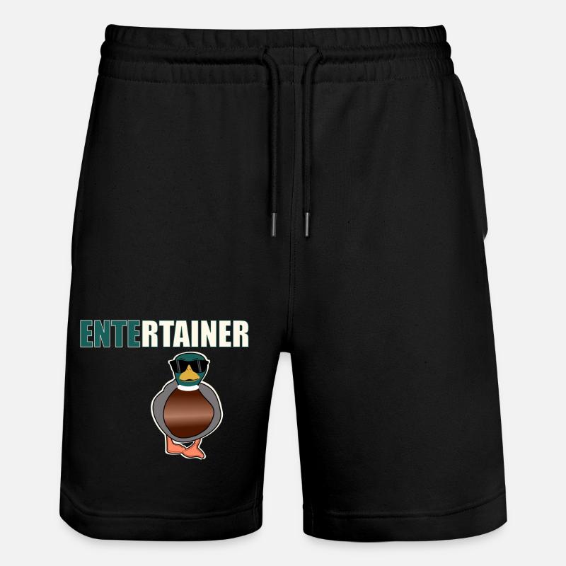 Canard amuseur - Short de jogging bio TRAINER Stanley/Stella unisexe - noir