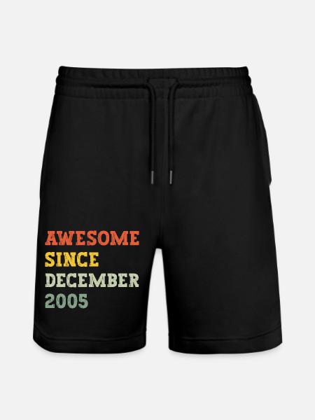 2005 Décembre Cadeau d’anniversaire - Short de jogging bio TRAINER Stanley/Stella unisexe - noir