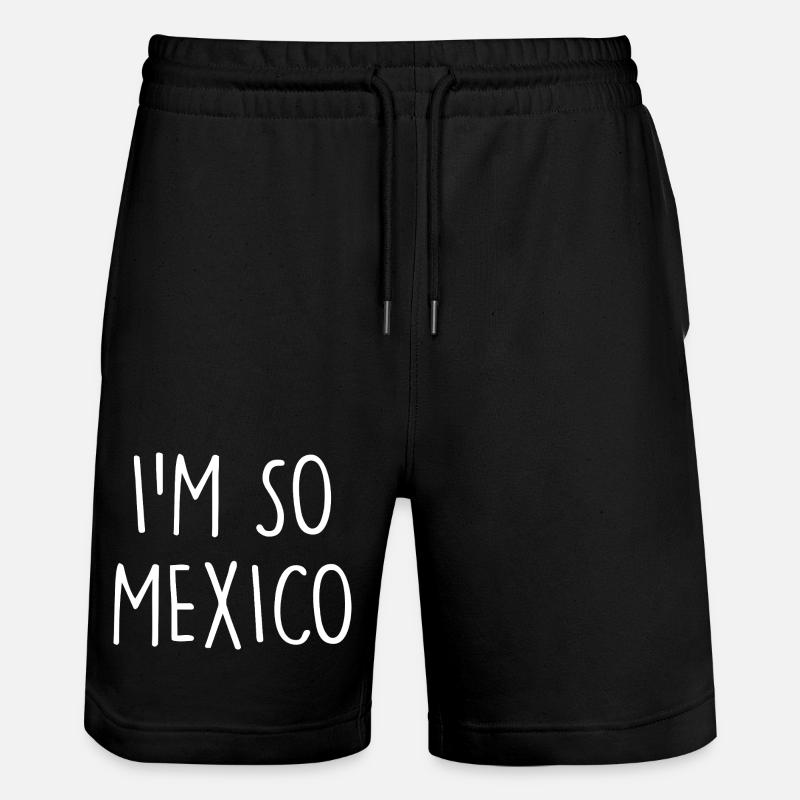 Mexico Mexiko - Stanley/Stella Unisex Bio Joggingshorts Trainer  - Schwarz