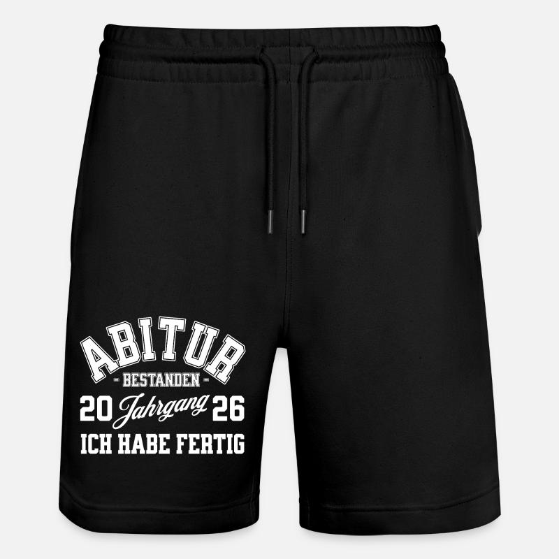 ABI 2026 Abitur - Short de jogging bio TRAINER Stanley/Stella unisexe - noir