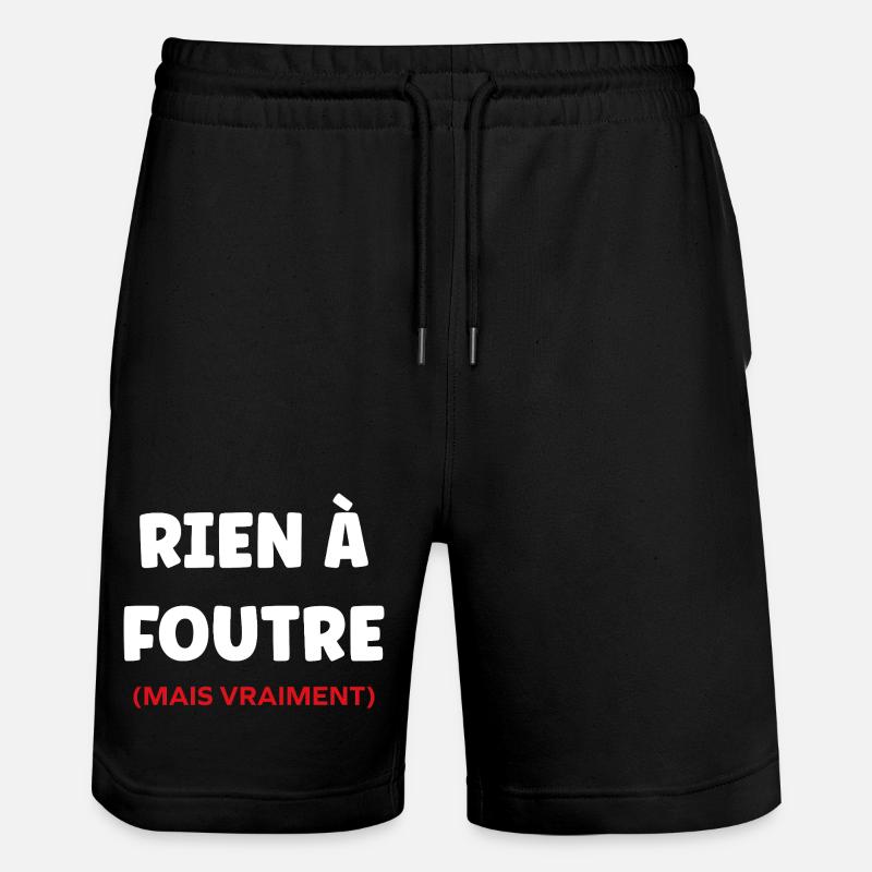 I don't give a damn - Stanley/Stella Trainer Unisex Organic Jogging Shorts - black