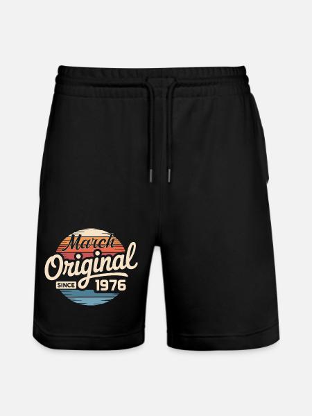Legendary since march 1976 - Stanley/Stella Trainer Unisex Organic Jogging Shorts - black
