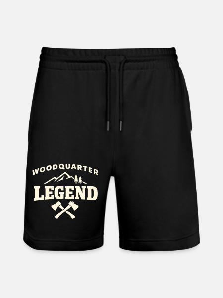 Waldviertel Legend Birthday Gift - Stanley/Stella Trainer Unisex Organic Jogging Shorts - black