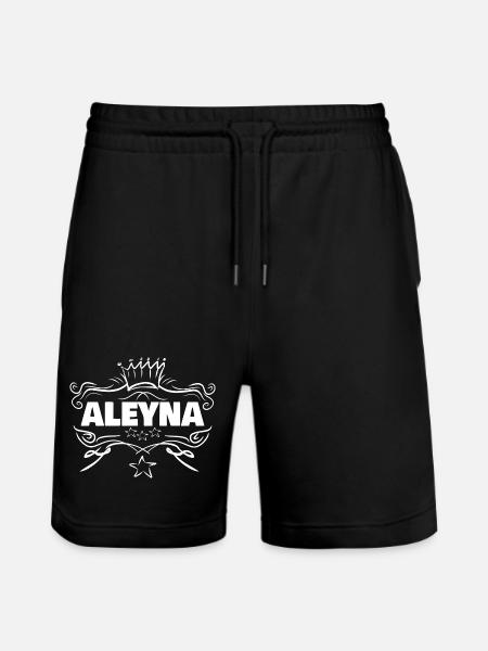 Aleyna als Frau - Stanley/Stella Unisex Bio Joggingshorts Trainer  - Schwarz