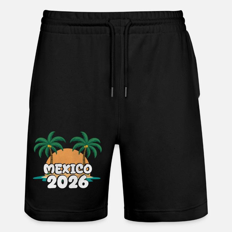 Mexico 2026 - Stanley/Stella Trainer Unisex Organic Jogging Shorts - black