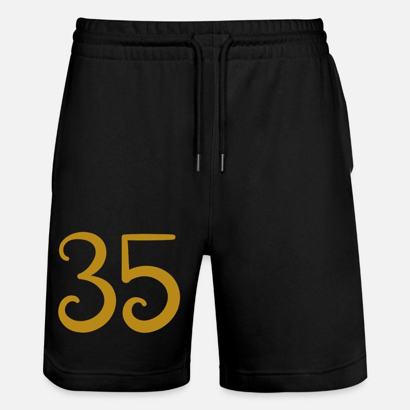 35 - Stanley/Stella Unisex Bio Joggingshorts Trainer - Schwarz