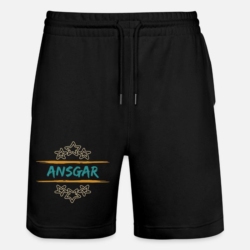 Ansgar - Stanley/Stella Unisex Bio Joggingshorts Trainer - Schwarz