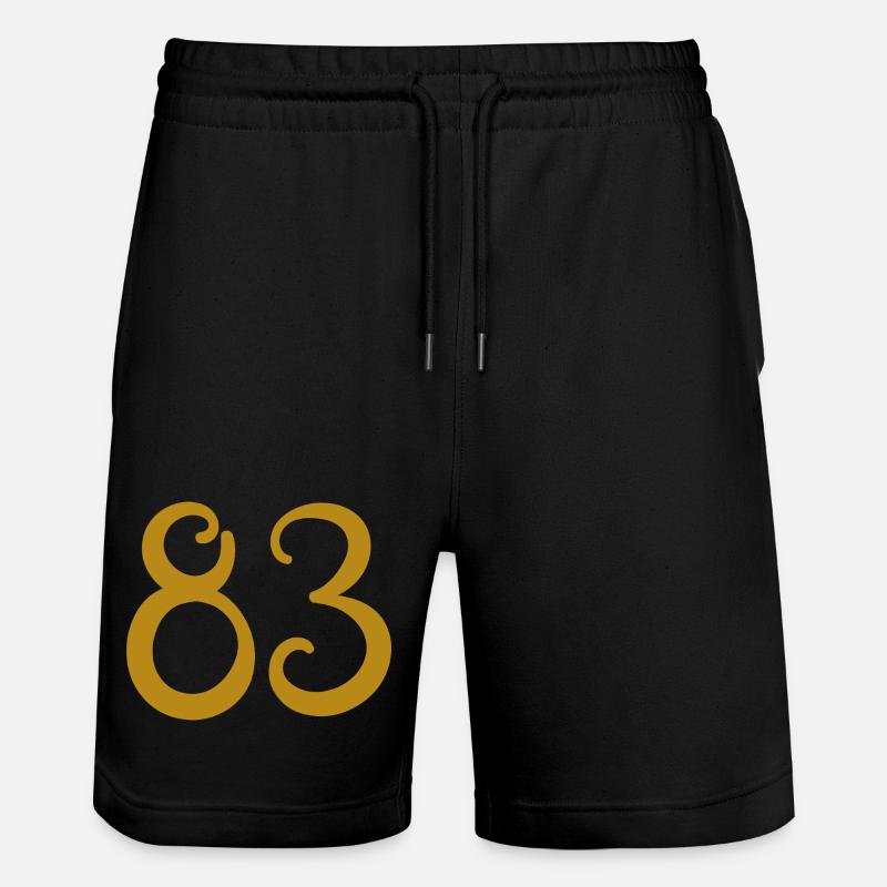 83 - Stanley/Stella Unisex Bio Joggingshorts Trainer - Schwarz