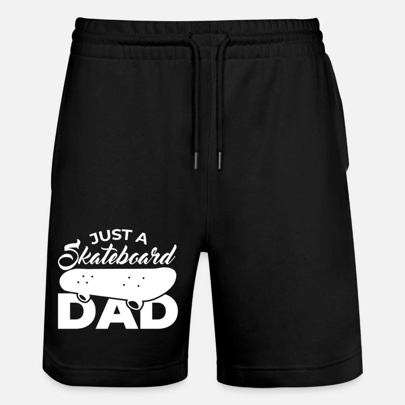 Juste un papa de skateboard - Short de jogging bio TRAINER Stanley/Stella unisexe - noir