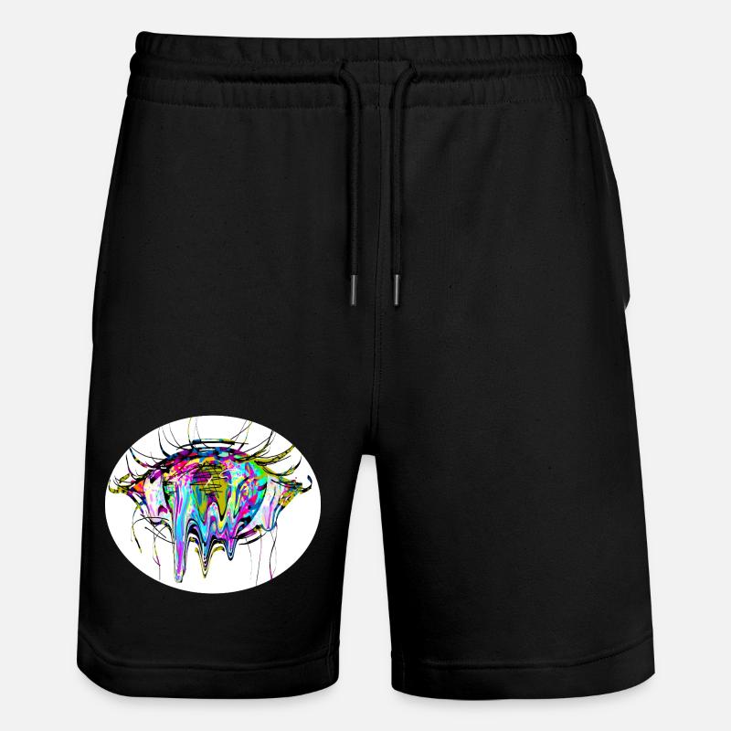 Farbauge - Stanley/Stella Unisex Bio Joggingshorts Trainer - Schwarz