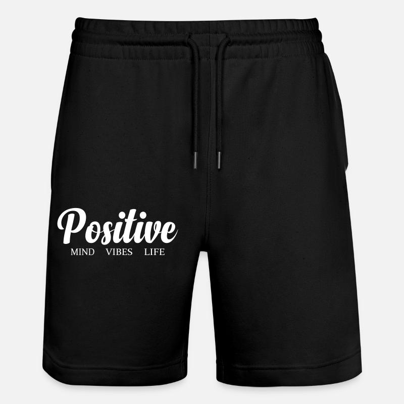 Vivre des vibrations positives - Short de jogging bio TRAINER Stanley/Stella unisexe - noir