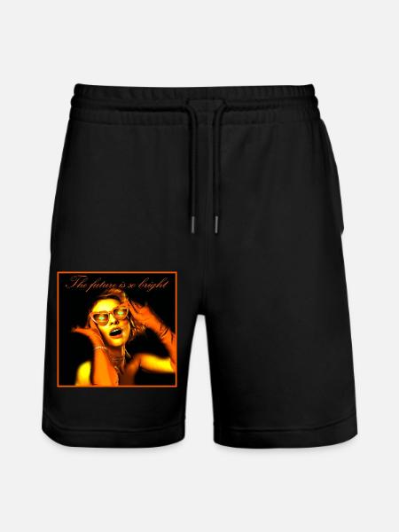 The future is so bright - Stanley/Stella Trainer Unisex Organic Jogging Shorts - black