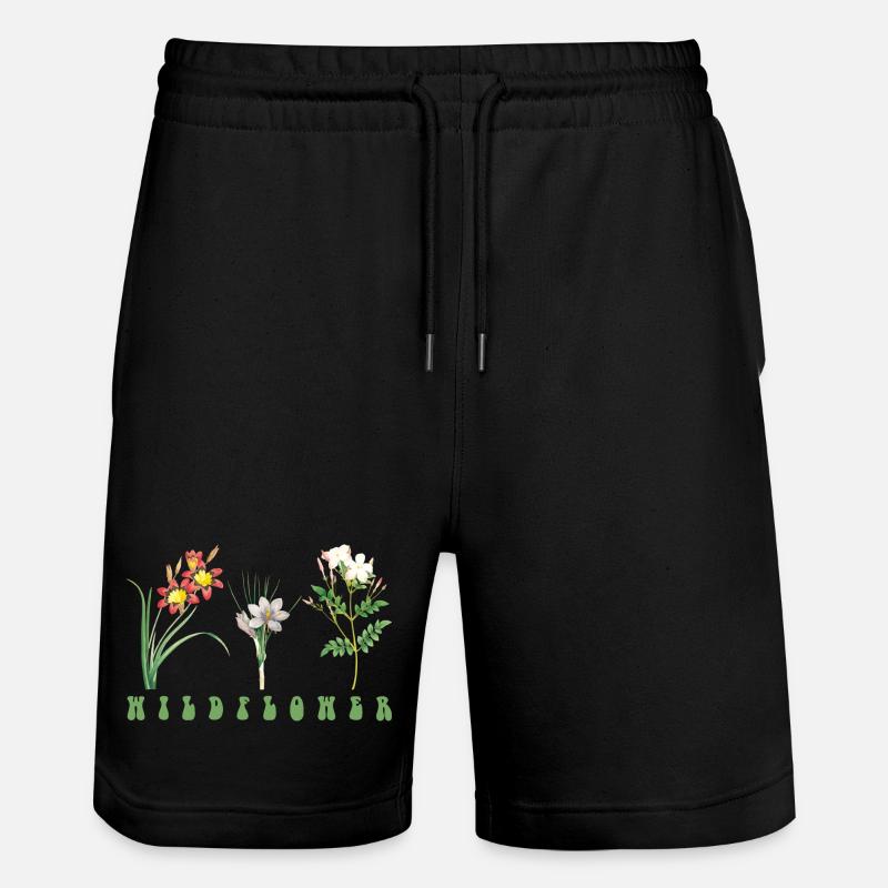 Blume - Stanley/Stella Unisex Bio Joggingshorts Trainer  - Schwarz