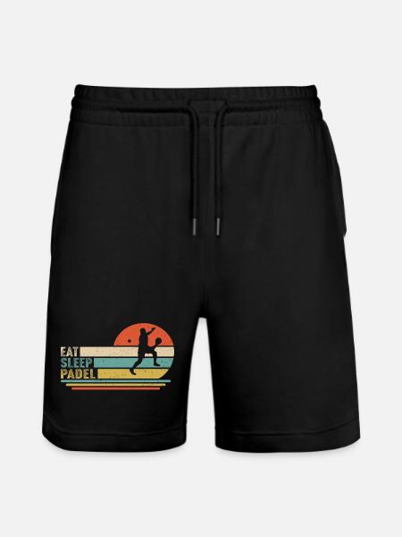 Manger Dormir Padel - Short de jogging bio TRAINER Stanley/Stella unisexe - noir